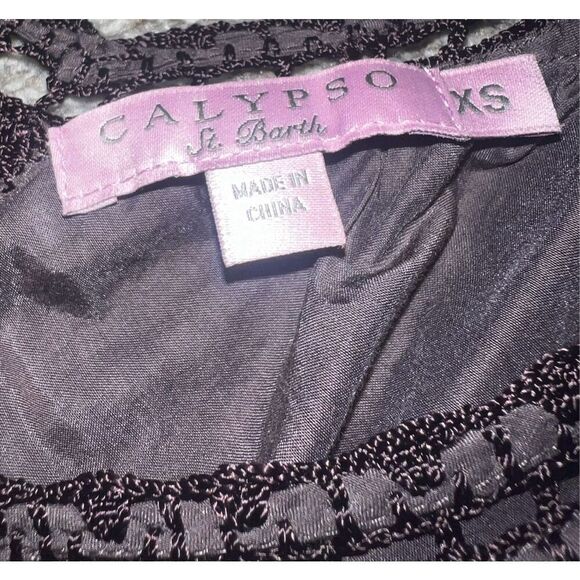 Calypso st Barth sz xs top brown Sleeveless Boho V-neck Cottagecore Bohemian - Picture 4 of 7